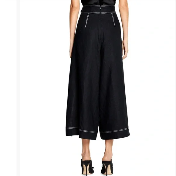 ALICE McCall the LOST PANT high waist wide leg linen culotte ankle pant NWT 8 - Picture 6 of 16